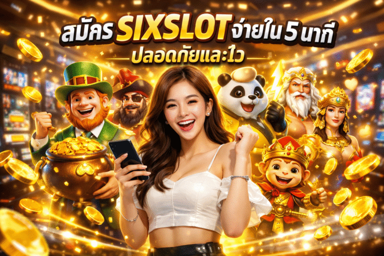 สมัคร SIXSLOT ง่ายใน 5 นาที ปลอดภัยและไว